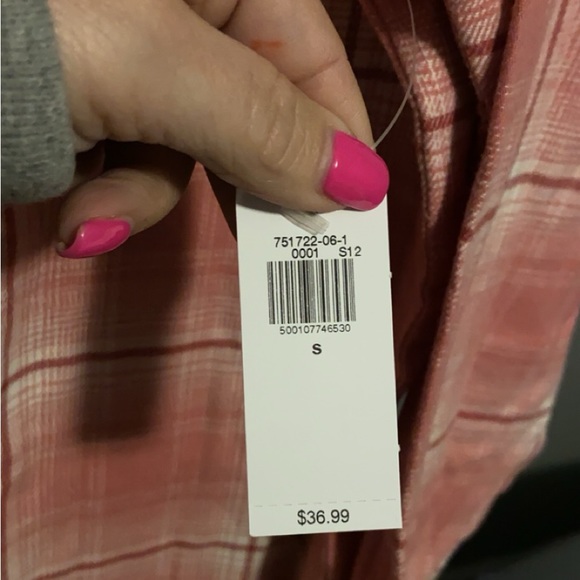 NWT Old Navy Loose Flannel Boyfriend Shirt - Picture 3 of 4